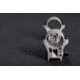 EAW EAW Bionic 3D Printed Titanium Scope Mount w/Lever, Diameter 30mm, Height 18mm, Silver/Grey, Small, 481353018021
