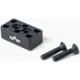 EAW German Tactical Mount Elevation Block, Hole Distance 10mm, Angeled Mount, Height 10mm, Black, 60006