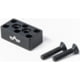 EAW German Tactical Mount Elevation Block, Hole Distance 10mm, Angeled Mount, Height 10mm, Black, Small, 60006