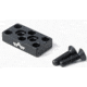 EAW German Tactical Mount Elevation Block, Hole Distance 10mm, Angeled Mount, Height 6mm, Black, 60005
