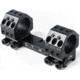 EAW German Tactical Mount Fixed Blockmount, Tube Diameter 30mm, Height 15mm, Screw, Black, 62000