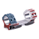 EAW EAW Ultralight 3D Printed Scope Mount w/Lever, Diameter 30mm, Height 10mm, Lever, Red/White/Blue, Small, 48925301002101