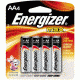 Energizer Max Alkaline AA Batteries 1.5 Volt, 4 Pack, E91BP-4