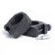 Evolution Gun Works Keystone Series Scope Ring Set, 1in Tube, 1.275in High, Black, 62002