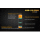 Fenix 18650 3.6V 2900mAh Protected Lithium Ion Li-ion Rechargeable Button-Top Battery, Orange/Black FENIX-ARB-L18-2900