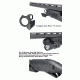 GG&amp;G Benelli Nova/ Supernova Sling and Flashlight Combo Mount, Black GGG-1691