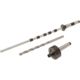 Grizzly Industrial MT1 Pen Mandrel Kit with 5 pc Bush, 7mm Brad Point Drill Bit and Saver, T28073