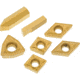 Grizzly Industrial P10 TiN Insert Set (7) for T10293 - Machined Steel T23900