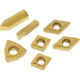Grizzly Industrial P10 TiN Insert Set (7) for T10294 - Machined Steel T23904