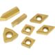 Grizzly Industrial P10 TiN Insert Set 7 for T10294 - Machined Steel, T23904