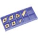 Grizzly Industrial P10 TiN Insert Set 7 for T10295 - Machined Steel, T23908