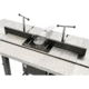 Grizzly Industrial Router Table w/ Lift and Cast Iron Wings, T28781