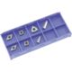 Grizzly Industrial YG6X TiN Insert Set 7 for T10294 - Aluminum, T23907