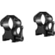 Hawke Sport Optics Precision Steel 1in Rings Weaver w/ Lever - 2-Pieces, High, Black, 23012