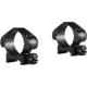 Hawke Sport Optics Precision Steel 30mm Rings Weaver 30mm w/ Nut - 2-Pieces, Low, Black, 23005