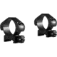 Hawke Sport Optics Precision Steel 30mm Rings Weaver 30mm w/ Nut - 2-Pieces, Medium, Black, 23006