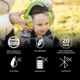 ISOtunes Sport Junior Defender Protective Ear Muffs, 20 dB, 1 Pair, Green, Kids, IT-96KG
