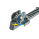 Leapers UTG A2 Rear Sight Assembly w/ Riser Mount, AR-15, Black, MNT-95RS05