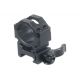 Leapers UTG MAX STRENGTH 1in Medium Profile QD Scope Rings Pair, 22mm Width, Black, RQ2W1154