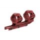 Leapers UTG ACCU-SYNC 30mm Medium Profile 34mm Offset Picatinny Rings, Red, AIR31834AR