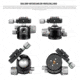 Leofoto LS-323C/LH-40LR X Version Ranger Series Tripod w/ Ballhead Set, Black, LS-323CX+LH-40LR