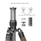 Leofoto LX-225CT/XB-32Q Reversible Travel Tripod w/ Ball Head Set, Black, LX-225CT+XB-32Q