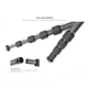 Leofoto LX-255CT/BV-1 Reversible Travel Tripod w/ Bino Fluid Head Kit, Black, LX-225CT+BV-1