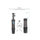 Leofoto LX-255CT/XB-32 Reversible Travel Tripod w/ Ball Head Set, Black, LX-255CT+XB-32