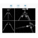 Leofoto MT-03 Folding Aluminum Mini Tripod w/ Bag, Black, MT-03