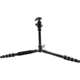Longshot by Target Vision Packable Aluminum Tripod, 1/4-20in Thread, Black, TV-AT103