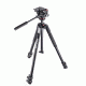 Manfrotto 190X Aluminum 3-Section Tripod, Black, Kit w/ XPRO Fluid Head MK190X3-2W