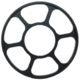 March Scopes 4.5inch Large Focus Wheel, Black, 2-DB402-0