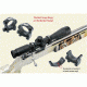 Rifle Scope Rings 30mm 1.00&quot;, Black