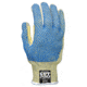 MCR Safety Cut Pro Hero 7 Gauge Regular Weight Shell Cut Resistant Work Gloves, ARX Aramid, PVC Dotted Back and Palm, Blue/Green, Large, 93859L