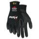 MCR Safety Cut Pro Ninja BNF Work Gloves, 18 Gauge Kevlar Shell, NFT Coated Palm and Fingertips, Black, Medium, N9878BNFM