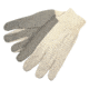 MCR Safety Dotted Canvas Work Gloves, Clute Pattern with Knit Wrist, 100% Cotton, Straight Thumb, Natural/Black, Large, 8808S