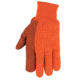 MCR Safety Dotted Canvas Work Gloves, Clute Pattern with Knit Wrist, 100% Cotton, Straight Thumb, Orange/Black, Large, 8808O