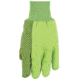 MCR Safety Dotted Canvas Work Gloves, Clute Pattern with Knit Wrist, 100% Cotton, Straight Thumb, Pastel Green/Black, Large, 8808G