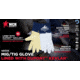 MCR Safety Gloves For Glory Leather Welding Work Gloves, Kevlar Lined, Premium Grain Goatskin Leather, 4.5in Split Cowskin Leather Cuff, White and Blue, Small, 4850KS