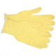 MCR Safety Kevlar Cotton Terry Cloth Work Gloves, Regular Weight, Continuous Knit Wrist, Yellow, Small, 9441SM