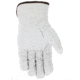 MCR Safety Leather Drivers Insulated Work Gloves, Buffalo Grain with Shirred Elastic Back, Lined with Thinsulate, White, Large, 3313TL