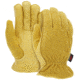 MCR Safety Leather Drivers Insulated Work Gloves, Select Grade Grain Deerskin Palm, Split Leather Back, Fleece Lined and Keystone thumb, Gold, Medium, 3555M
