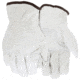 MCR Safety Leather Drivers Work Gloves, CV Grade Grain Goatskin, Foam Padded Palm with Keystone Thumb, White, Small, 3615DPS