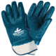MCR Safety Predator Series Fully Rough Nitrile Coated Work Gloves, Safety Cuff and Jersey Lined, Treated with ActiFresh, Blue, Small, 9761RS