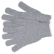 MCR Safety String Knit Work Gloves, 7 Gauge Heavy Weight, Cotton/Polyester, Hemmed Cuff, Gray, Small, 9507SMH