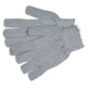 MCR Safety Terrycloth Work Gloves, 16oz Regular Weight Loop-in Fabric, Seamless and Reversible, Comfortable Knit Wrist, Gray, Large, 9413KM