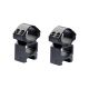 Nikko Stirling 30mm Weaver Rings, Medium, Matte Black, NSMM30WH