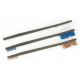 Otis Technology AP Brushes - 9 Pack, Male 8-32 Thread, Black/Blue/Bronze, IP-316-9-BBN
