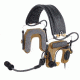 Peltor ComTac IV Hybrid Communication Headset,Single Comm,Flexi Boom Mic,Coyote Brown MT16H044FB-47 CY