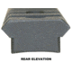 Precision Reflex Remington 700 L.A. 7in Steel Base, cut out over the action, Weaver comp., Black, 02-217-01